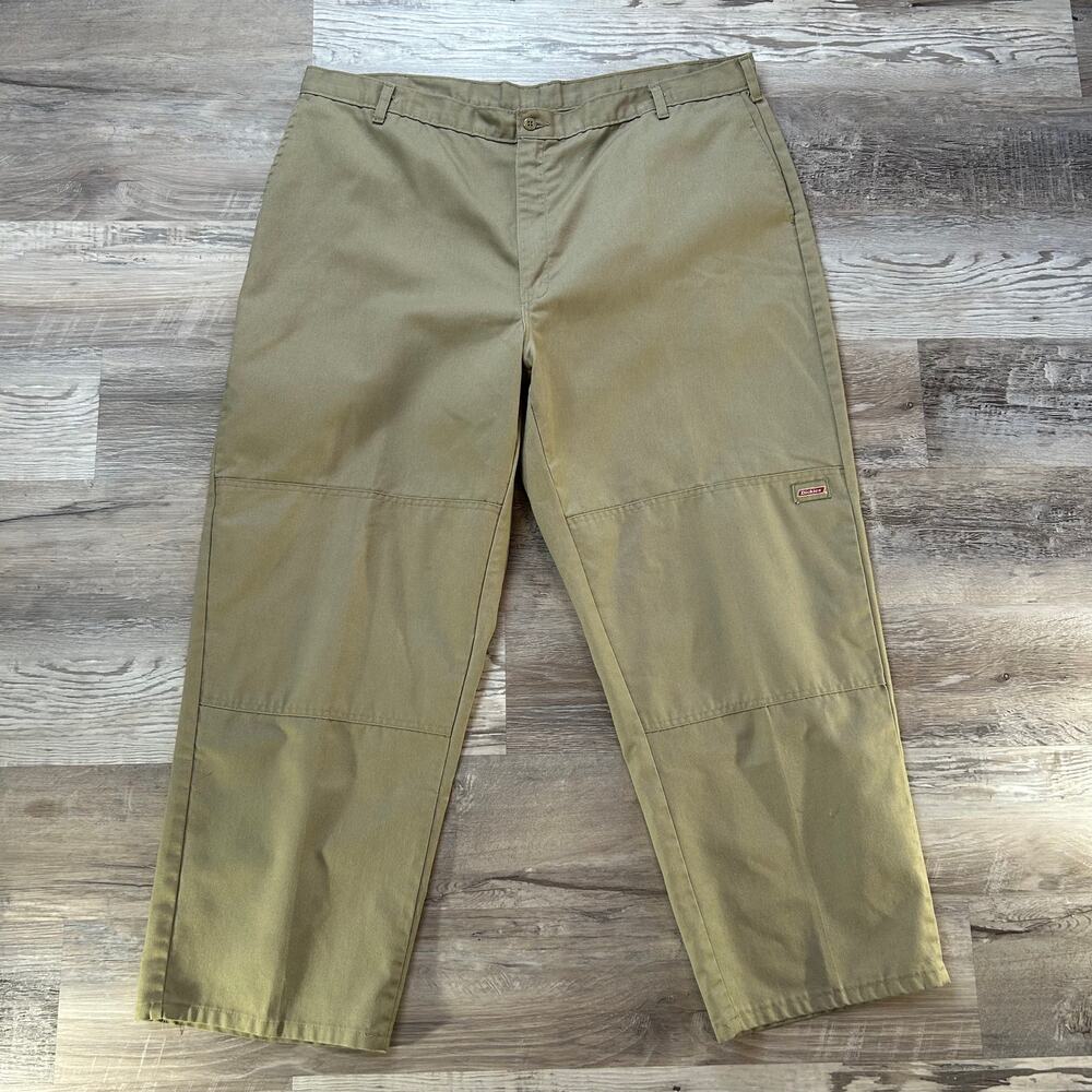 Dickies Work Pants Khaki Straight Leg Utility Chino 44x30 Y2K Skater